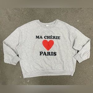 Ma Chérie Paris Oversized coquette French sweater Lana del rey downtown girl XL